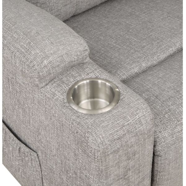 Evander Power Lift Recliner in Light Gray Chenille Finish by ACME Furniture