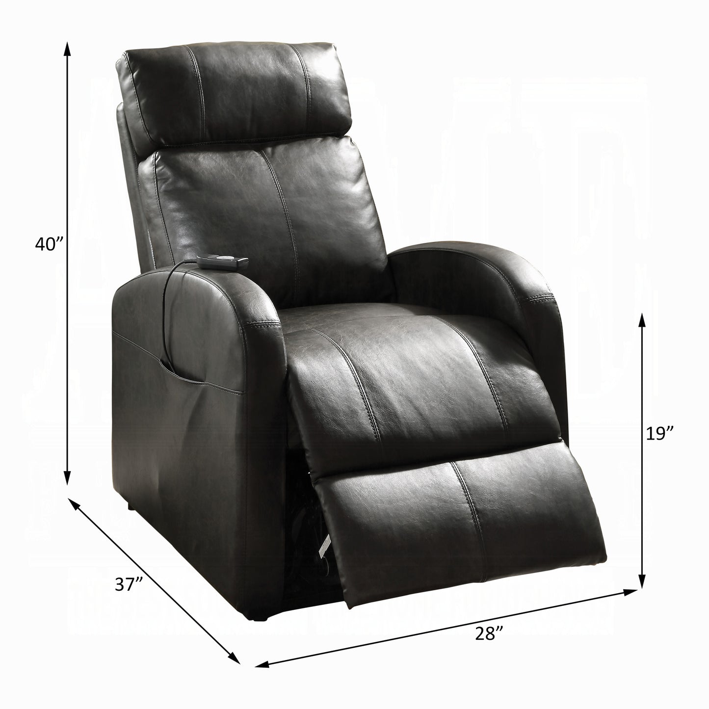 Ricardo Power Motion Recliner W/Lift in Dark Brown by ACME Furniture