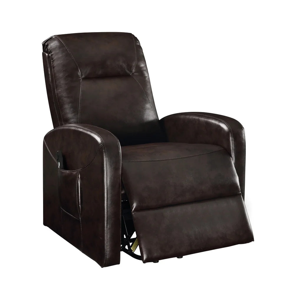 Kasia Power Lift Recliner Dark Brown by ACME Furniture