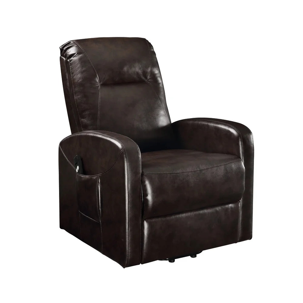 Kasia Power Lift Recliner Dark Brown by ACME Furniture