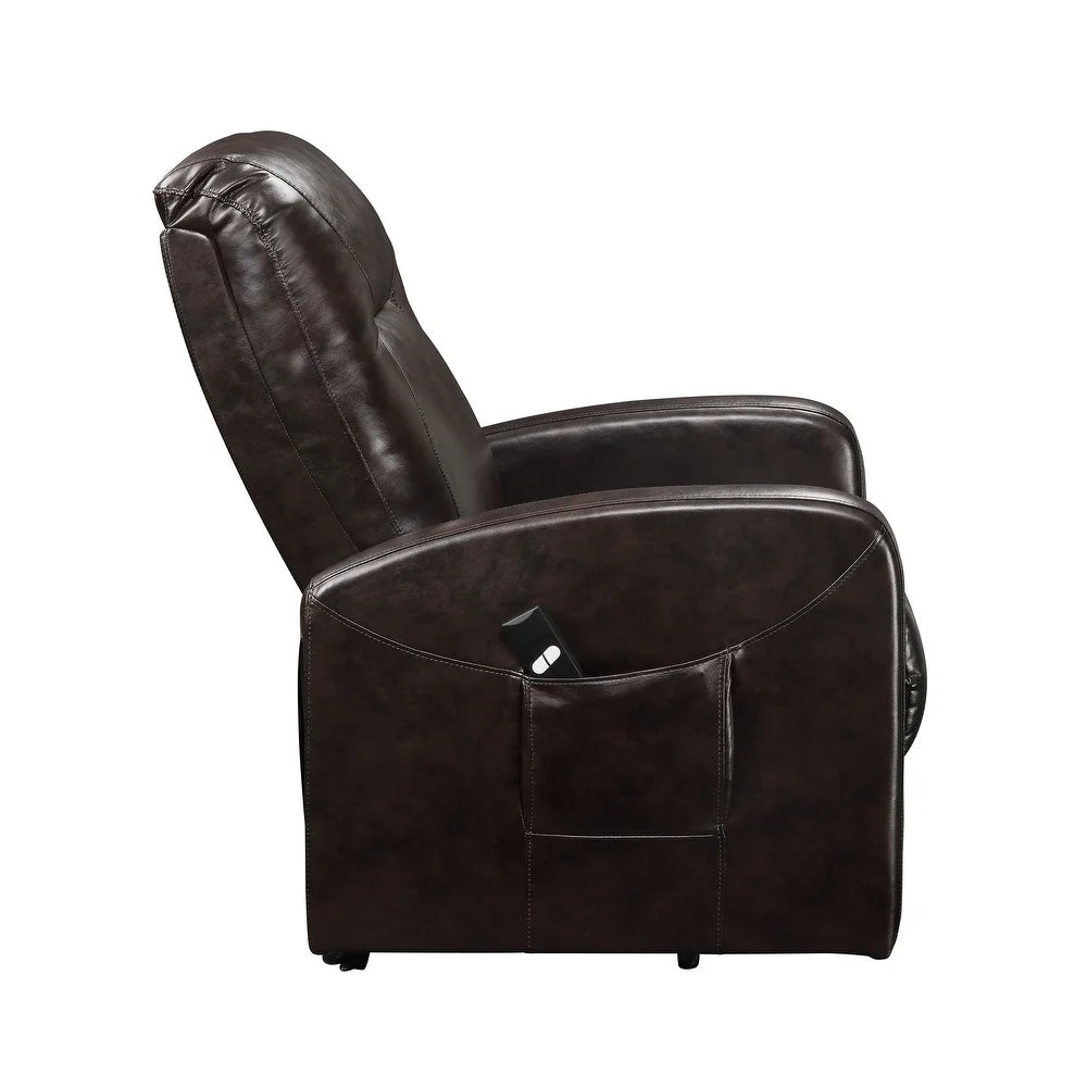 Kasia Power Lift Recliner Dark Brown by ACME Furniture
