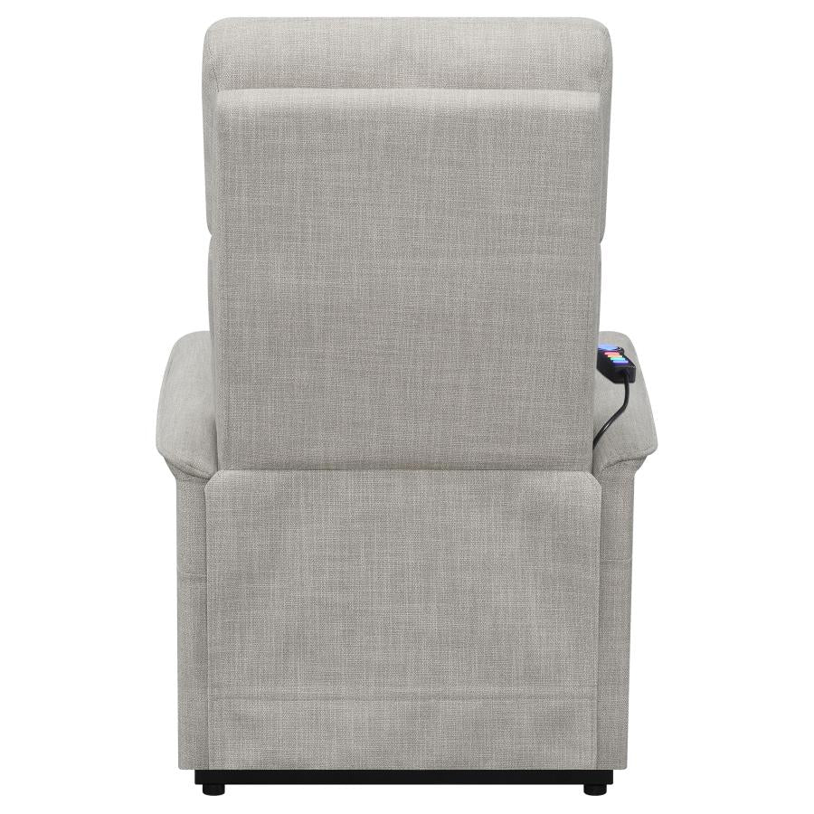 Herrera Power Lift Recliner with Wired Remote Beige by COASTER