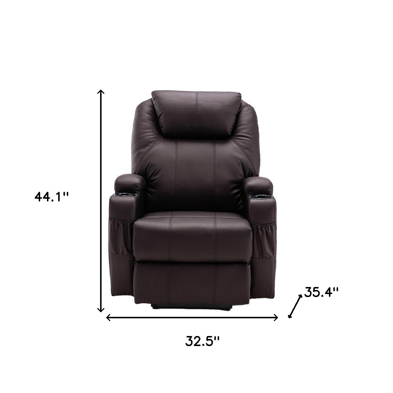 Lift Assist Power Recliner Plus Massage & Heated by HOMEROOTS