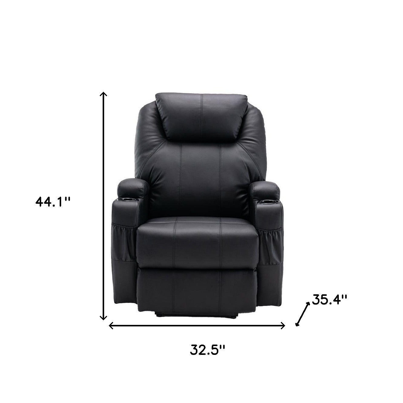 Lift Assist Power Recliner Plus Massage & Heated by HOMEROOTS
