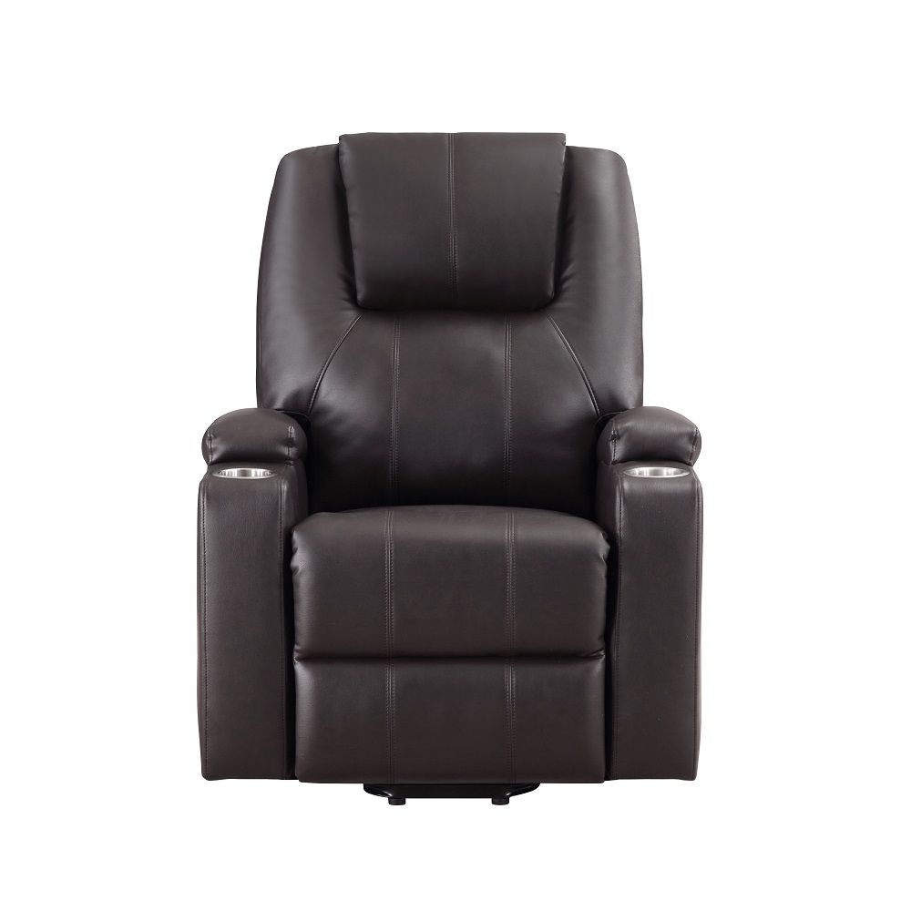 Evander Recliner with Power Lift in Brown by ACME Furniture