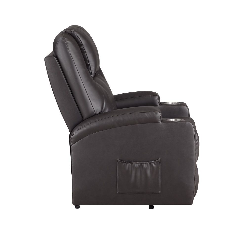 Evander Recliner with Power Lift in Brown by ACME Furniture