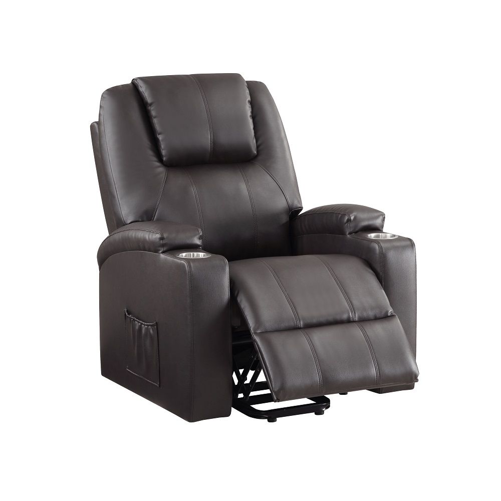 Evander Recliner with Power Lift in Brown by ACME Furniture