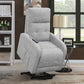 Howie Tufted Upholstered Power Lift Recliner Grey by COASTER