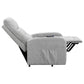 Howie Tufted Upholstered Power Lift Recliner Grey by COASTER