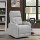 Howie Tufted Upholstered Power Lift Recliner Grey by COASTER