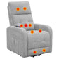 Howie Tufted Upholstered Power Lift Recliner Grey by COASTER