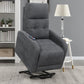 Howie Tufted Upholstered Power Lift Recliner Charcoal by COASTER