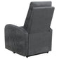 Howie Tufted Upholstered Power Lift Recliner Charcoal by COASTER