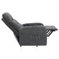 Howie Tufted Upholstered Power Lift Recliner Charcoal by COASTER