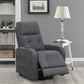 Howie Tufted Upholstered Power Lift Recliner Charcoal by COASTER