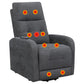 Howie Tufted Upholstered Power Lift Recliner Charcoal by COASTER