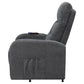 Howie Tufted Upholstered Power Lift Recliner Charcoal by COASTER