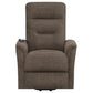 Henrietta Power Lift Recliner with Storage Pocket Brown by COASTER