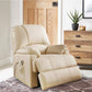 New Beige Leatherette Power Lift Massage Recliner by HOMEROOTS