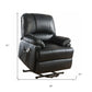 NEW Black Leatherette Power Lift Massage Recliner by HOMEROOTS
